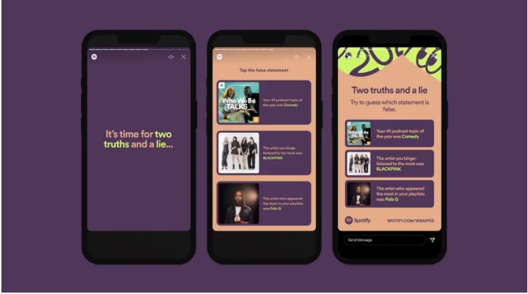 Menjelang Pergantian Tahun Spotify menghadirkan Spotify  Wrapped 2021 ; Berikut Cara Membagikan ke Instagram Dan WhatsApp Story 